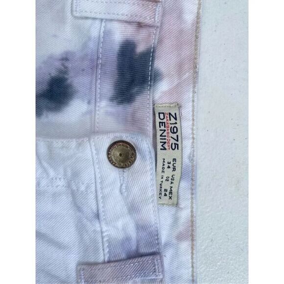 Zara Denim Jean Shorts Size 2 /‎ 26 - Picture 3 of 5